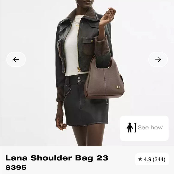 Coach Lana Leather Handbag 23 - Picture 3 of 7